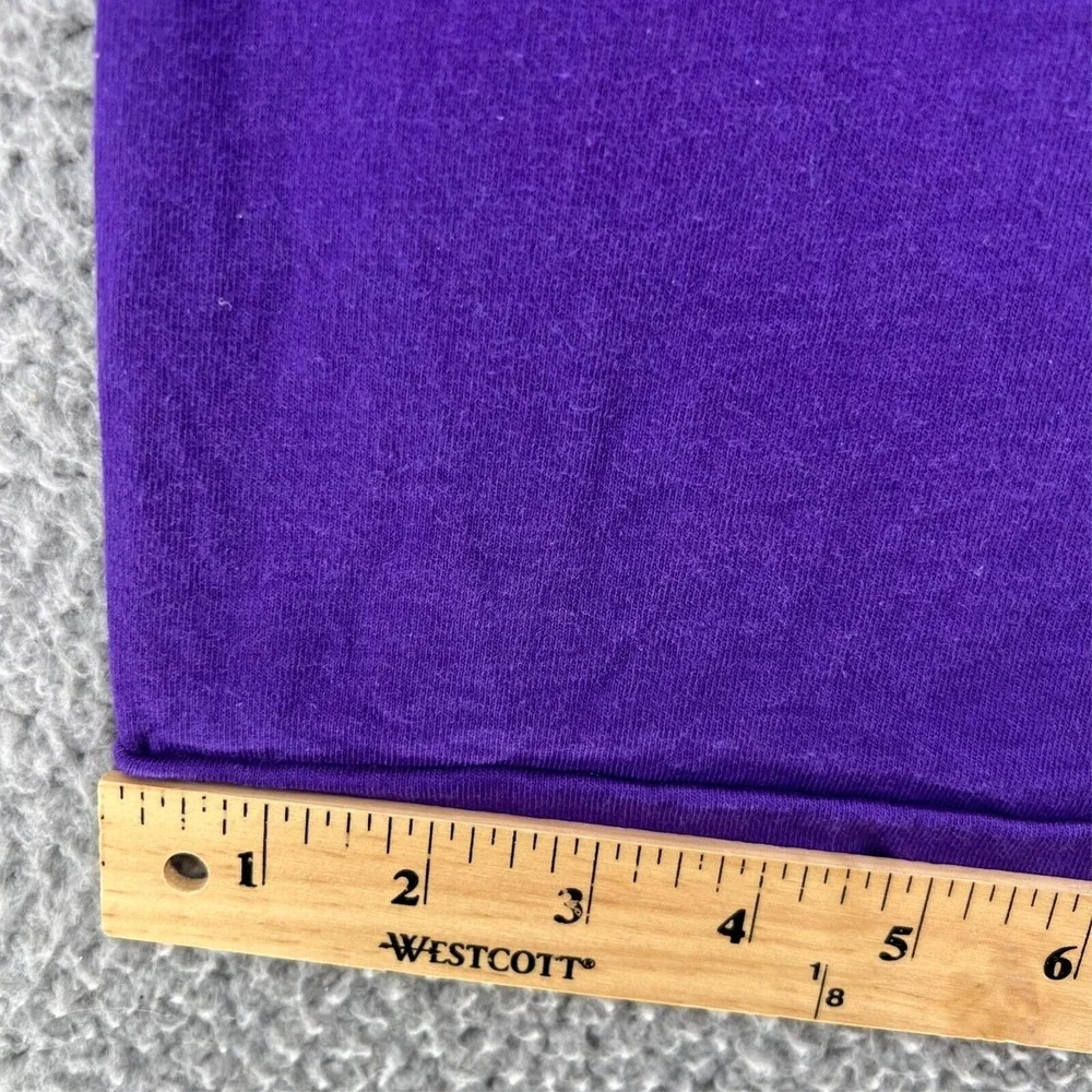 Vintage JAMES MADISON UNIVERSITY ALUMNI Single Stitch T Shirt Men XL Purple READ